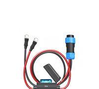 Aviation Plug 2 Pole Waterproof Connector for AC200MAX Power Station,Battery Ring Plug with Fuse 30A (Off-Grid for AC200Max)