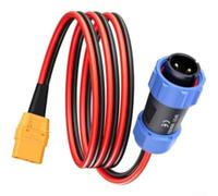 Aviation Plug for XT90 Cable 12AWG 1m Solar AC200MAX AC300