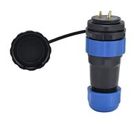 Aviation Plug Socket SP28, Power Connector, IP68 Rated for Harsh Environments, Male and Female Welding Connector with Back Nut, 380V 25A for Communication Equipment and (3 Pin)