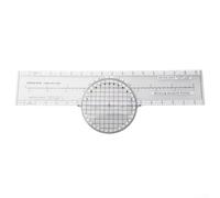 Aviation Slide Ruler 360° Rotatable Azimuth Plotter Navigation Tool for Pilots Flight Planning Measurement
