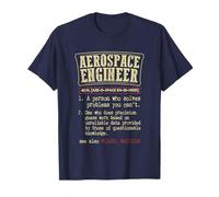 Aviation space engineer technician dictionary men woman T-Shirt