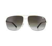 Lacoste Aviator Mens Gold Brown Gradient Sunglasses Metal - One Size
