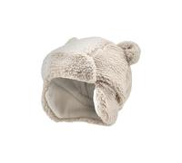 Aviator hat made of teddy plush with ears and attached ear flaps, 49