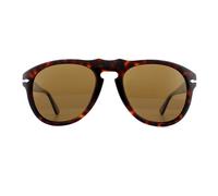 Persol Man PO0649 24/57 Sunglasses Acetate Turtle Brown Pilot Polarized Anti-glare