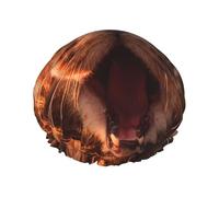 Aviator Kitten Double Layer Shower Cap with Comfort Skin Friendly Design for Hair Protection During Bathing