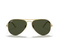 Aviator Large Metal Gold / Green