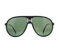 Aviator Matte Black Green Polarized 1034/S Sunglasses Carrera Black One Size