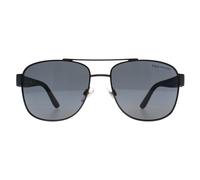 Aviator Matte Dark Gunmetal Grey Polarized PH3122 Polo Ralph Lauren Grey One Size