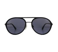 Aviator Matte Gunmetal Grey Sunglasses Police Grey One Size
