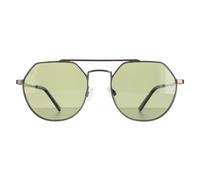 Aviator Matte Gunmetal Saturn Polarized Green 555nm Shelby Serengeti Grey One Size