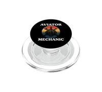 Aviator Mechanic Retro Aircraft Engine Aviation PopSockets PopGrip for MagSafe