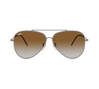 Ray - Ban RBR0101S AVIATOR REVERSE 004/CB Unisex Sunglasses Metal Grey Brown Pilot Normal Shaded