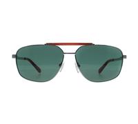 Aviator Shiny Gunmetal Green GU00054 Guess Grey One Size