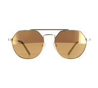 Aviator Shiny Light Gold Saturn Drivers Gold Polarized Shelby Serengeti Gold One Size