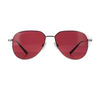 Aviator Shiny Silver Mineral Sedona Polarized Haywood Small Serengeti Silver One Size
