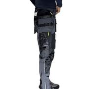 Aviator Workwear Men's Cargo Work Trousers, Waterproof Stretch Nylon, Removable Holster Pockets, Regular Fit, 32 Inch Inseam (UK, Waist, 30, Regular, Regular, Grey)
