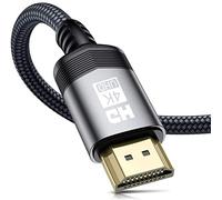 AviBrex 4K HDMI Cable 1M, HDMI 2.0 Cable High Speed 18Gbps Nylon Braided HDMI Lead Support 4K@60Hz 2K@144/165Hz,2160p,1080p,3D,HDCP 2.2,ARC Compatible TV,Blu-Ray,PS4/5,Xbox,Projector,Soundbar,PC