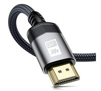 AviBrex 4K HDMI Cable 5M, HDMI 2.0 Cable High Speed 18Gbps Nylon Braided HDMI Lead Support 4K@60Hz 2K@144/165Hz,2160p,1080p,3D,HDCP 2.2,ARC Compatible TV,Blu-Ray,PS4/5,Xbox,Projector,Soundbar,PC-Grey
