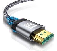 AviBrex 8K HDMI 2.1 Cable 2M, Ultra HD 48Gbps Ethernet High Speed 8K @ 60Hz, 4K @ 120Hz, HDCP 2.2 & 2.3, UHD HDR 10+, Dolby Vision, 3D, VRR, TV, B. lu-ray Player Projector
