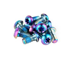 AVID accessorio set viti disco 6 fori titanio rainbow 12pz, Black