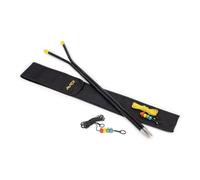 Avid All-Terrain Yard Sticks | Anodised Aluminium Marker Sticks with Curved Top and T-Bar | Stainless Steel Auger Points | Cut Grooves to Minimise Line Slippage | Two Cord Lengths | Code A0640159