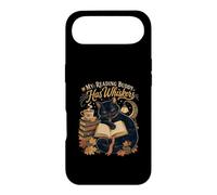 Avid Bookworm My Reading Buddy Has Whiskers Black Cat Case for iPhone Air