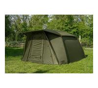 Avid Carp EXO 2 RV | 2 Person Bivvy | Flat Back Design | A0530051 | Ultra-Quick Set Up | Storm Cap | PVC Window | Groundsheet | Carry Bag | 2x Adjustable Storm Poles | H150cm x W290cm x L280cm
