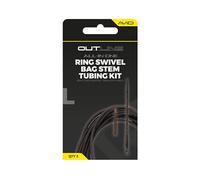 Avid Carp Outline All-In-One Ring Swivel Bag Stem Tubing Kit | Carp Fishing PVA Bag System for 3 Rods | Tungsten Bag Stem | Tubing Kit with Ring Swivel | Slimline Tail Rubber | Camo | Code A0640150