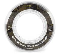 Avid Carp Outline Camo Mono Snag Leader 100m (70lb)