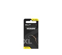Avid Carp Outline Flecktone Kickers Size XL | Fit Hooks Size 2-6 | Carp Fishing Hook Aligners | Streamlined and Durable | Replicate Shrink Tube without Heat | Green Flecked Camo | Code A0640111