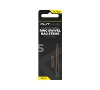 Avid Carp Outline Flecktone Ring Swivels Bag Stems Short 60mm | Create Compact Carp Fishing PVA Bags that Fly Straight and Land Neatly | Loop for Lines to 50mm | Tail Rubbers | Code A0640126