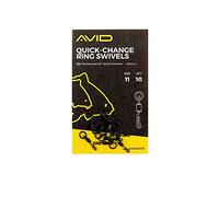 Avid Carp Quick-Change Ring Swivels Size 11 Qty 10