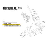SRAM Caliper Piston Kit – Avid Code/Code R 11-15 – Pressure Foot – 11.5015.068.020 – 1 Piece Grey