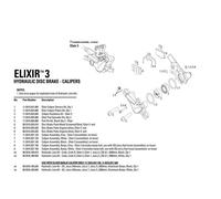 SRAM Avid Brake Pad Pin Kit A15036A Elixir Black 2 Pieces