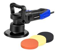 Avid Power 6-inch Dual Action Car Buffer Polisher, Random Orbital Polisher for Car Detailing, Blue, with 3 Polishing Pads, Variable Speed 1500-6800 rpm, 5 Amps, 12V, Rubberized Body, Comfortable Grip