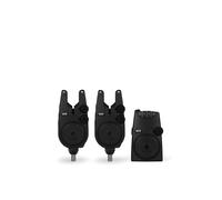 Avid VTX 2 Rod Bite Alarm Set | Two Carp Fishing Alarm Heads | Receiver | Clip on Hardcases | Code A0500003