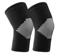 AVIDDA Knee Support Brace 2 Pack - Compression Knee Sleeves for Arthritis, Joint Pain, Ligament Injury, Meniscus Tear, ACL, MCL, Tendonitis, Running, Squats, Sports, Upgraded black
