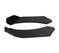 AVIDYA 2Pcs Universal Car Front Shovel Bumper Lip Splitter Chin ABS Spoiler Black