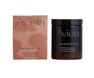 Aviela Ultimate Shea Body Butter Deep Hydration, Quick Absorption | 100% Pure Unrefined African Shea Butter | Vegan, Ethical, and Kind to the Planet | 180ml