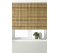 Aviemore Thistle Roman Blind Brown, Green and Purple