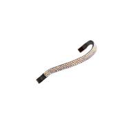 Aviemore Wide Leather Horse Diamante Browband Peach/havana (X Full)