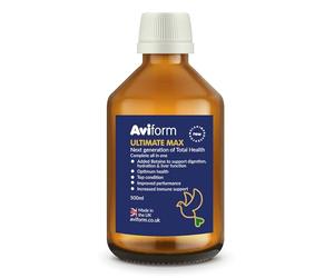 Aviform Ultimate Max Racing Pigeon Vitamins, Complete Bird Health Tonic Supplement - 500ml, 1000 Doses, Unique Racing Pigeon Supplies and Pigeon Multivitamins