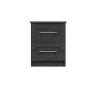 Avignon 2 Drawer Bedside Chest Graphite