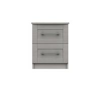 Avignon 2 Drawer Bedside Chest Light Grey
