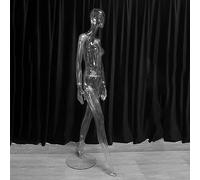 AviiSo Clear Women Dress Form Plastic, Full-body Mannequin Model Props for T Shirt Sportswear Display, Stable Poseable Female Dummy Torso for Studio (Color : Clear 1)