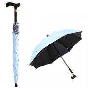 AVIITI Outdoors Walking Cane Umbrella, Non Slip City-Safewalking Windproof Stick Umbrella, Tourism Multifunction Crutch Umbrella Men Women,I,83cm/32.6inch
