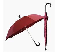 AVIITI Walking Stick Umbrella, Lightweight Non Slip Long Handle Design Windproof Umbrella Cane, Great Gift for Men Women Great,Red,98cm/38inch