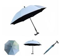 AVIITI Walking Stick Umbrella, Windproof Self Protection Lightweight Umbrella Cane, for Climbing, Hiking, Hanging Out on Raining,D,83cm/33inch