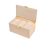Avilé Jewelry Jewellery Box Beige 100222 - Woman - Faux Leather Beige 15x25x15 cm