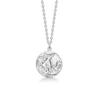 Avilé Jewelry Texture Necklace Silver Di008-S - Woman - 925 Sterling Silver Silver Adjustable